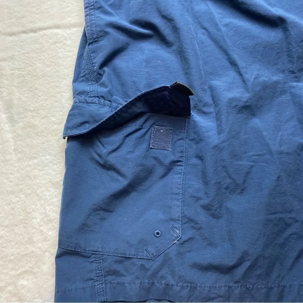 Columbia Blue Cargo Swim Trunks Size Large